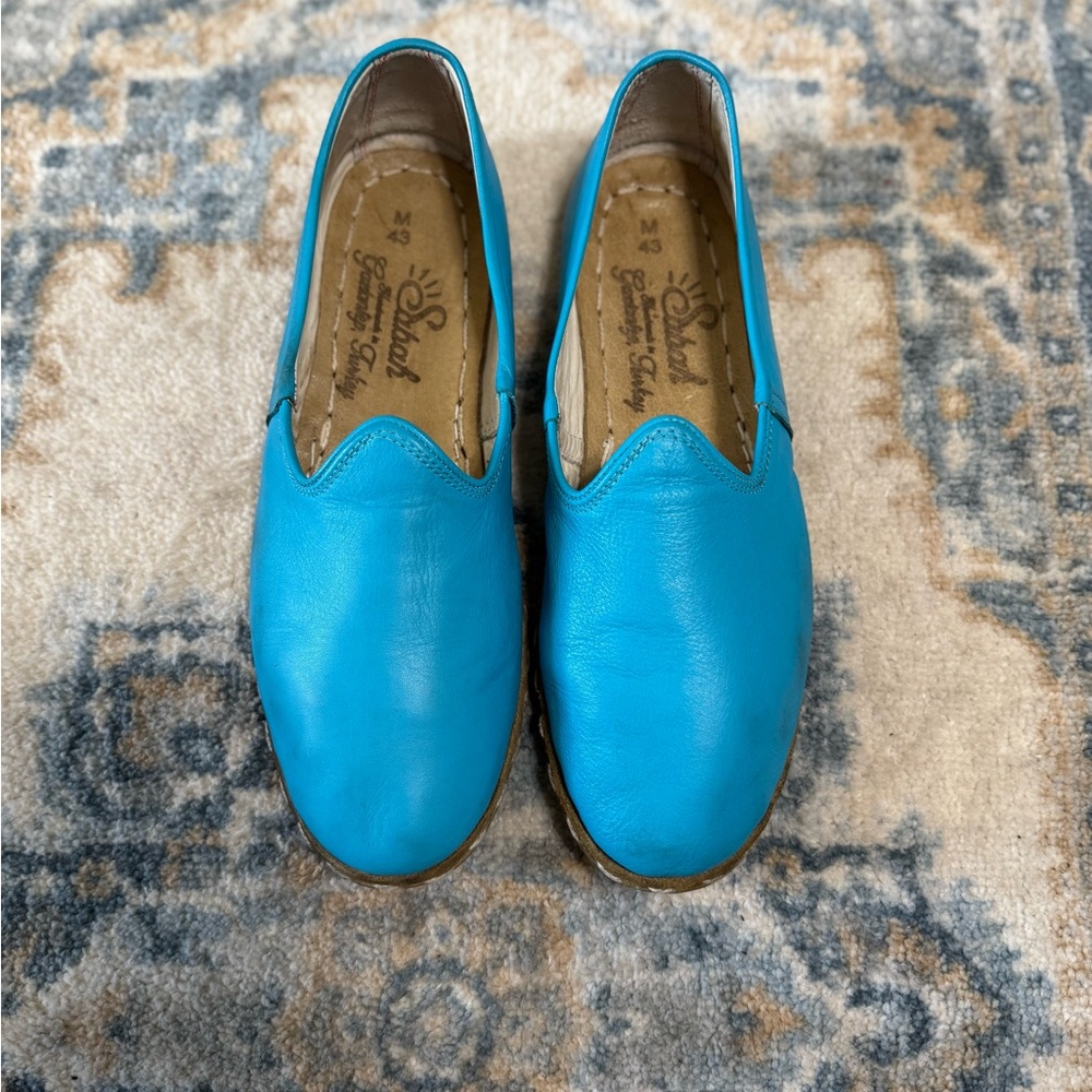 Sabah Blue Leather Shoes Men’s Size 43/11